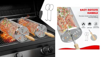 Set BBQ Juauo de 2 cestas para parrilla con mango desmontable por 11,99 € y 20% de descuento
