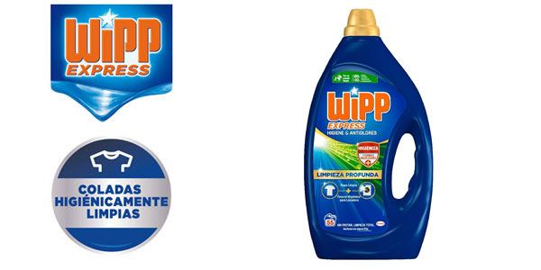 Wipp Express Higiene & Anti Olores: Detergente Líquido para 55 lavados con un 15% de Descuento