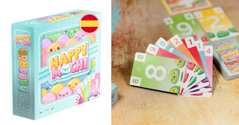 Juego de cartas Happy Mochi de Asmodee con diseño kawaii y estrategia para 2 a 6 jugadores a solo 8,39 € con 30% de descuento