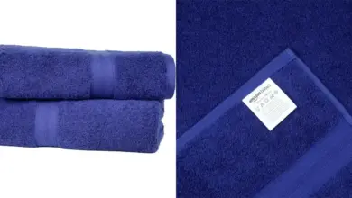 Pack 2 Toallas de Baño AmazonBasics de Algodón 100% con 30% de Descuento por 13,90 €