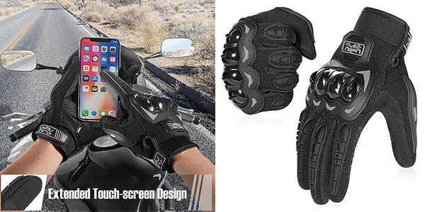Guantes Cofit para moto con protecciones y dedos táctiles desde 14,97 € con descuento