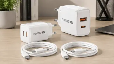 Pack x2 cargadores RAVIAD GaN 30W con cables USB-C de 2 m: potencia y comodidad en oferta por 12,79€