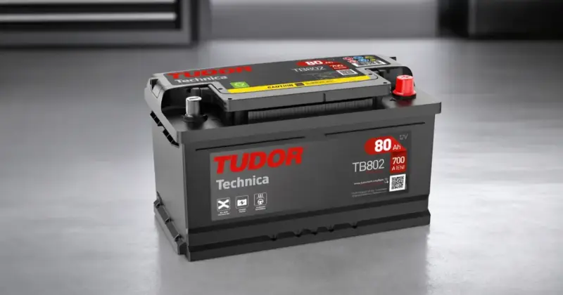 Batería Tudor TB802 Technica 80 Ah con gran potencia de arranque y 37% de descuento