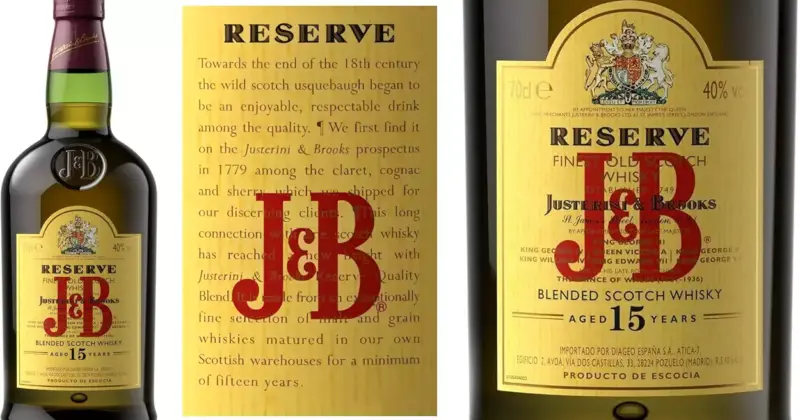 J&B Reserva 15 años Blended Scotch Whisky: Calidad Premium con un 41% de Descuento en Amazon