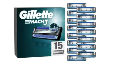 Pack de 15 recambios Gillette Mach3: afeitados suaves y cómodos con un 33% de descuento