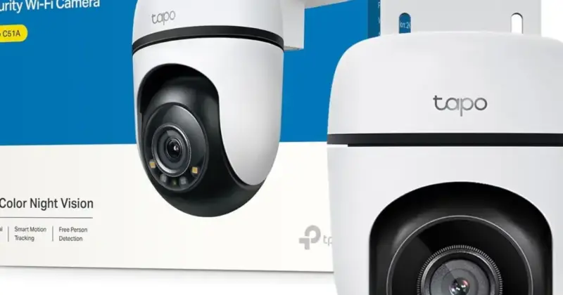 Cámara Tapo C51a Wi-Fi 360º para Exteriores con Visión Nocturna a Color por 34,75 € con 19% de Descuento