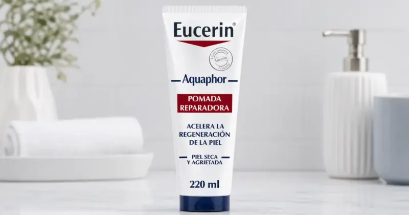 Pomada reparadora Eucerin Aquaphor 220 ml: alivio eficaz para piel seca con un 51% de descuento
