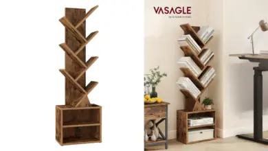 Estantería Vasagle Custos en forma de árbol: diseño compacto y elegante por menos de 33 €