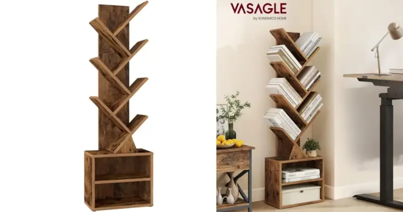 Estantería Vasagle Custos en forma de árbol: diseño compacto y elegante por menos de 33 €