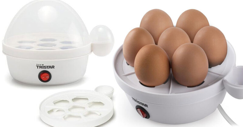 Cocedora de huevos Tristar EK-3074: cocina perfecta hasta 7 huevos con descuento del 24% por 12,99 €