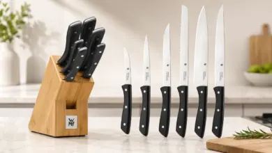 Set WMF Profi Select: 6 cuchillos con bloque de madera y afilado duradero desde 64,49 €