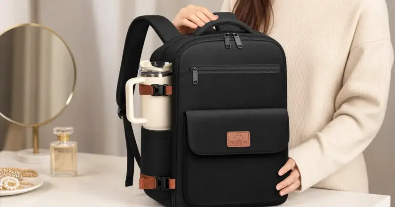 Mochila Matein de viaje para cabina: compacta, práctica y con un 43% de descuento por 20,99 €