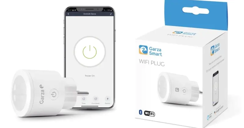 Enchufe Wi-Fi inteligente Garza Smart a 10,50 € con 25% de descuento: controla tus dispositivos desde cualquier lugar