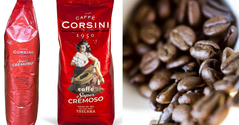 Café en grano Corsini Super Cremoso 1 kg al 27% de descuento: intenso y cremoso para auténticos amantes del espresso