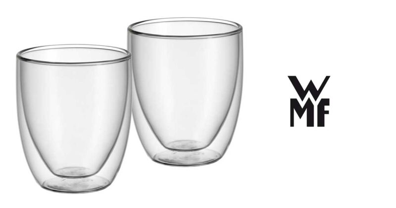 Vasos WMF Kult de doble pared: elegancia y aislamiento térmico por solo 12,69 € con 15% de descuento