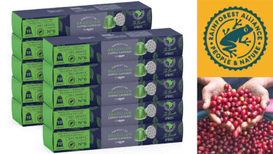 Pack de 100 cápsulas de café Brazilian by Amazon compatible con Nespresso con un 18% de descuento