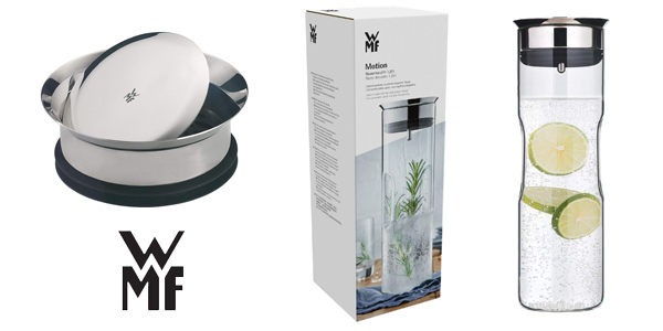 Jarra WMF Motion 1,25 L con diseño ergonómico y cierre inteligente a 29,89 € con 30% de descuento