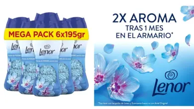 Lenor Unstoppables Frescor de Abril: Pack x6 Perlas de Fragancia con 30% de Descuento en Amazon
