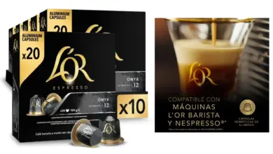 Pack 200 cápsulas L'Or Espresso Onyx compatibles con Nespresso por 55,88 € con un 31% de descuento