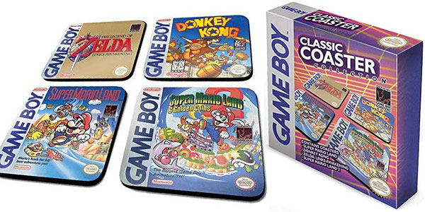 Pack de 4 Posavasos Nintendo Game Boy con Temas Retro por 7,04 € con 41% de Descuento