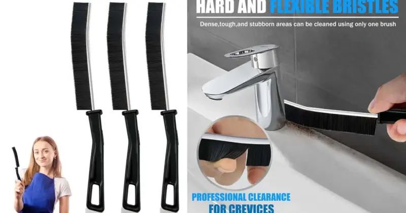 Pack de 3 Cepillos de Limpieza para Ranuras con Cerdas Duraderas a Solo 3,99 € en Amazon
