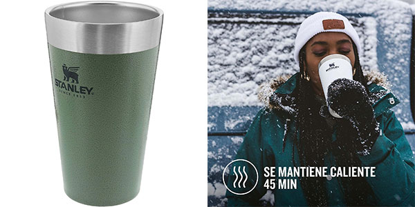 Vaso térmico Stanley Adventure 470 ml con aislamiento al vacío por 19,49 € y 19% de descuento