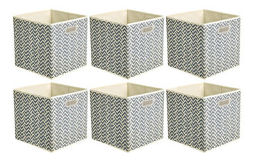 Pack x6 Cubos de Almacenamiento Plegables Amazon Basics: Orden y Versatilidad con un 30% de Descuento