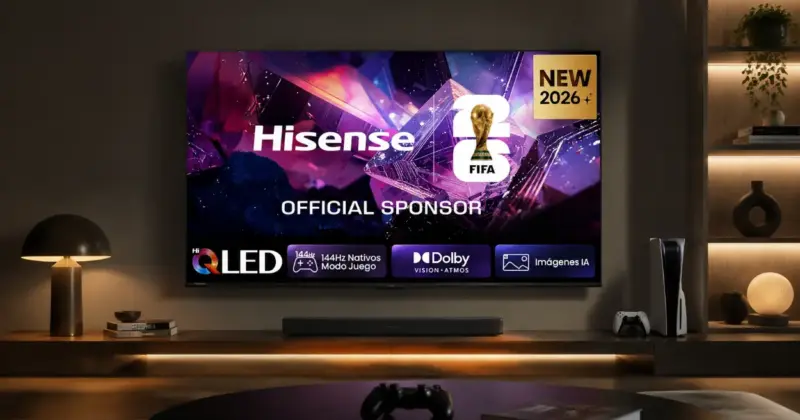 Smart TV Hisense 55E7S Pro: 55" QLED con modo juego a 144 Hz por solo 469€ con envío gratis
