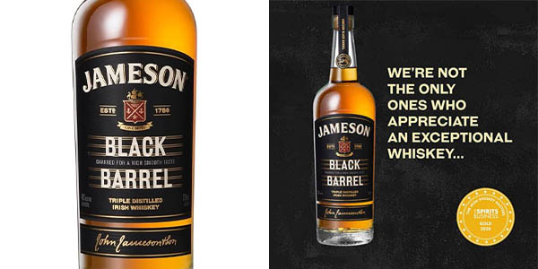 Jameson Black Barrel 700 ml con 26% de descuento: Whisky Irlandés Premium a excelente precio