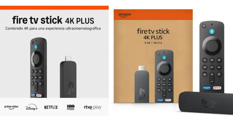 Amazon Fire TV Stick 4K Plus: streaming 4K con Alexa y Wi-Fi 6 por solo 38,99 € con gran descuento