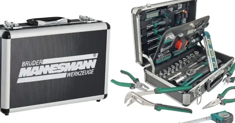 Maletín de herramientas Mannesmann M29067: Kit completo con 15% descuento en Amazon