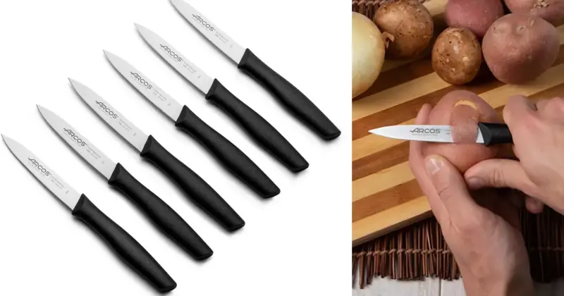 Pack de 6 cuchillos Arcos Nova: calidad profesional para pelar frutas y verduras con un 25% de descuento