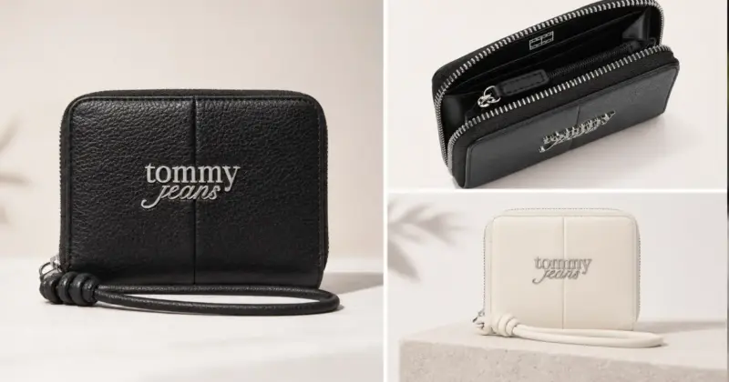 Cartera con cremallera Tommy Jeans Bold Med para mujer con 54% de descuento en Amazon