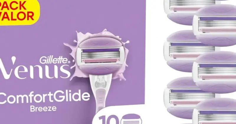 Pack de 10 recambios Gillette Venus Comfortglide Breeze con sistema 2 en 1 y -32% de descuento
