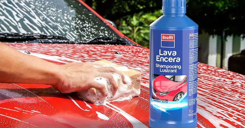 Protege y Brilla Tu Coche con el Champú Abrillantador Lava Encera Krafft al 21% de Descuento