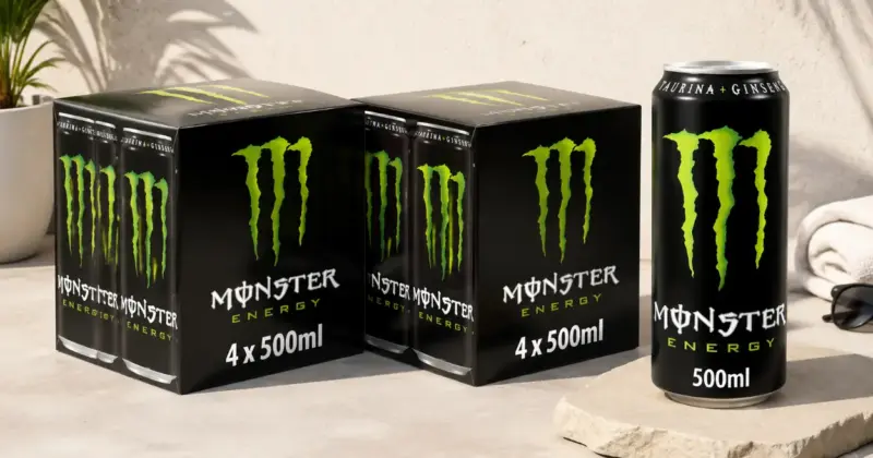 Pack x8 latas Monster Energy Original 500 ml: energía al mejor precio con 33% de descuento