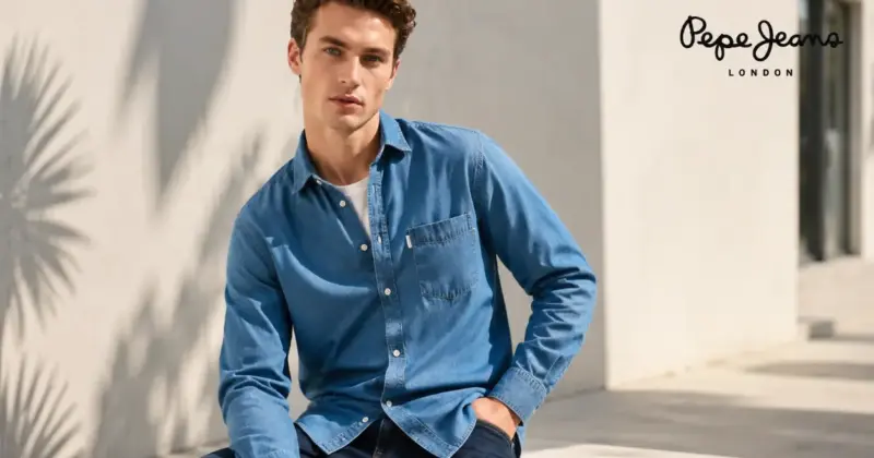 Camisa Pepe Jeans Classic Denim Slim: estilo vaquero con 50% de descuento por 29,50€