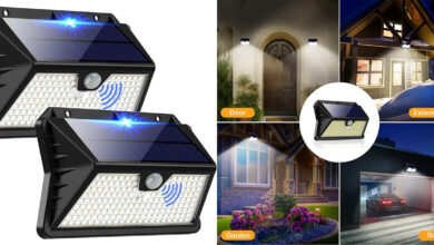 Pack de 2 Luces LED Solares OUILA para Exterior: Ahorro y Seguridad al Mejor Precio