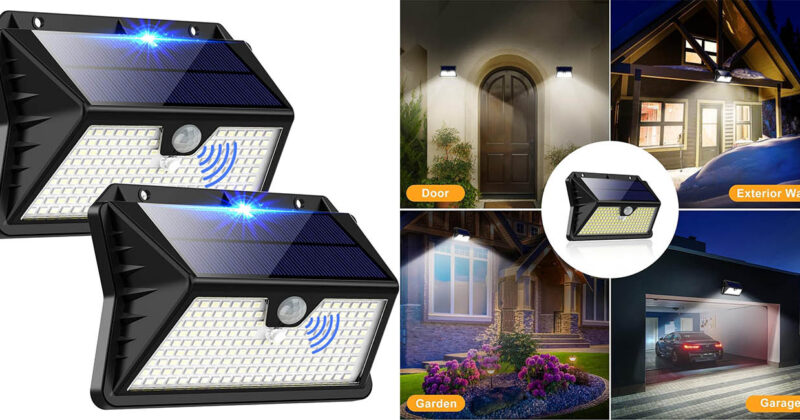 Pack de 2 Luces LED Solares OUILA para Exterior: Ahorro y Seguridad al Mejor Precio