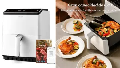 Freidora sin aceite Cosori Dual Blaze 6,4L con control inteligente y gran capacidad a precio rebajado