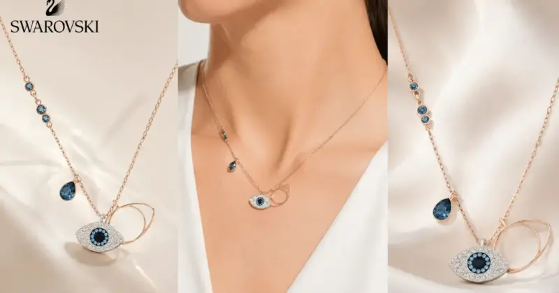 Colgante Swarovski Symbolica con Ojo Turco Azul: Elegancia y Protección con 51% de Descuento