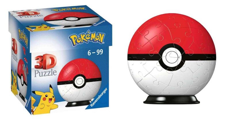 Puzle 3D Ravensburger Pokémon Pokeball con 25% de descuento a solo 7,49 €