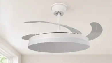 Ventilador de techo LED con aspas retráctiles y motor DC a sólo 29,74 € con 65% de descuento