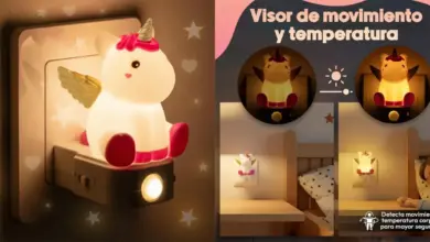 Luz nocturna infantil Unicornio AMHÖ por solo 9,99 € con sensor automático y colores cambiantes