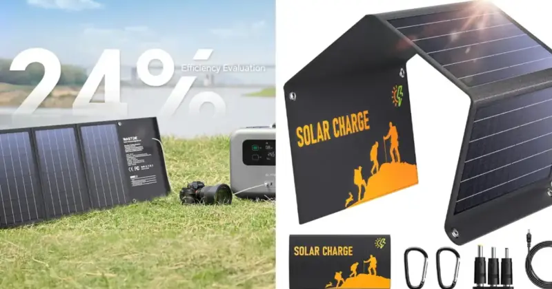 Placa solar portátil WASTDE 30W: energía sostenible y práctica por solo 37,99 € con un 27% de descuento