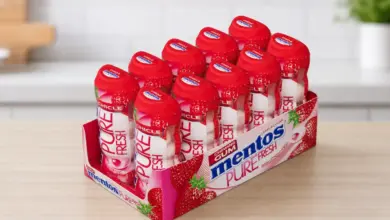 Pack de 10 botes de chicles Mentos Pocket Fresa sin azúcar con gran descuento