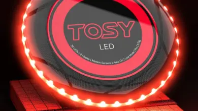 Disco Volador TOSY con 36 LEDs, Iluminación Automática y Recarga USB-C con 60% de Descuento