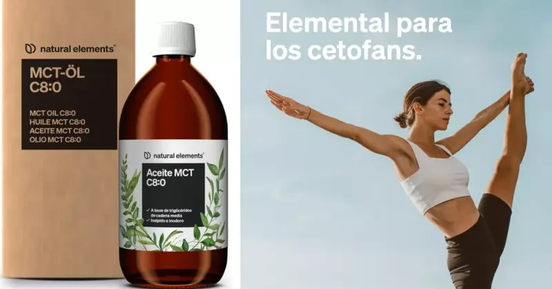 Aceite de Coco MCT-C8 Vegano de 500 ml con 20% de Descuento, Ideal para Dietas Keto