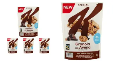 Pack de 4 Kellogg's Special K Granola con Avena y Chocolate Negro por solo 10,60 €: Desayuno Saludable y Delicioso con 26% de Descuento