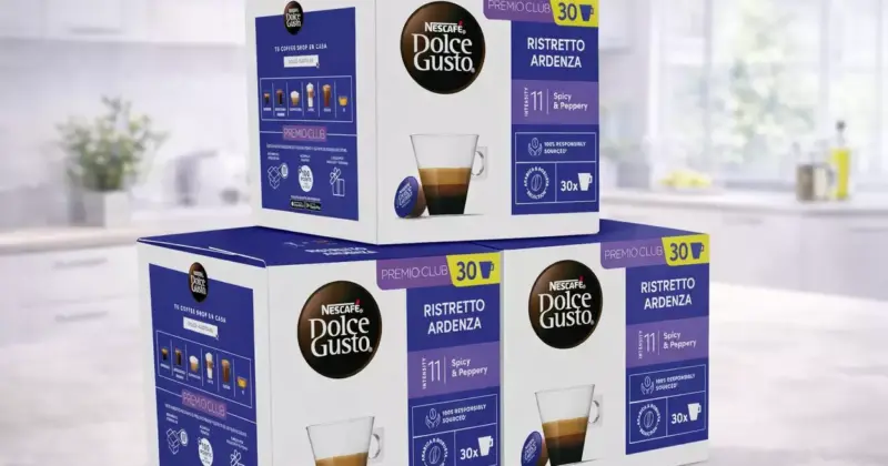 Pack 90 cápsulas Nescafé Dolce Gusto Ristretto Ardenza: intenso sabor con 28% de descuento por solo 19,47€